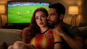 3d Göğüsleriyle Ateşli Kızıl Üvey Kız Kardeş, Sert Bir Playoff Gecesinde Sikişiyor.