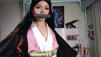 Nezuko, Bu Çizgi Film Boşalma Videosunda Kremsi Bir Sürprizin Tadını Çıkarıyor