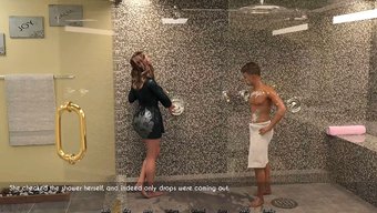 Milf Ve Amatör Çift, Sıcak Bir Duş Ve Banyo Deneyiminin Tadını Çıkarıyor