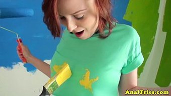 Minyon Kızıl Saçlı Kız Arkadaş Pov Videosunda Anal Seksin Tadını Çıkarıyor