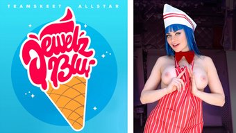 Mavi Saçlı Jewelz, Teamskeet All Stars'In Bir Parçası Olarak Mike Mancini Ile Cinsel Bir Buluşma Sırasında Orgazmlı Bir An Yaşıyor