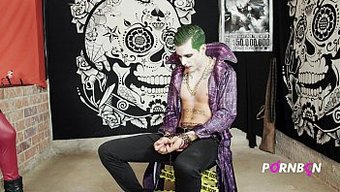 Ispanyol Harley Quinn Ve Joker Sıcak Bir Üçlüde