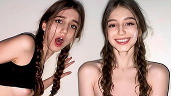 Amatör Genç Dasha Ve Ev Arkadaşıyla Arkadan Sikiş