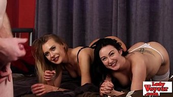 Avrupalı Femdom Diva, Sıkılmış Iç Çamaşırı Bebeklerini Domine Ediyor