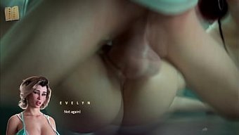 Büyük Doğal Memeleri Ve Güzel Bir Şekli Olan Güzel Bir 3d Yetişkin Filmi.