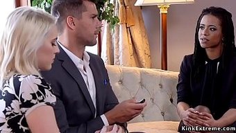 Cadence Lux, Fetiş Dokunuşuyla Sert Bdsm Üçlüsüne Boyun Eğiyor
