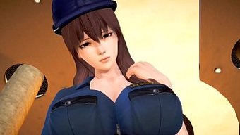 Squirt Seven Polis Kadını 69 Pozisyonunda