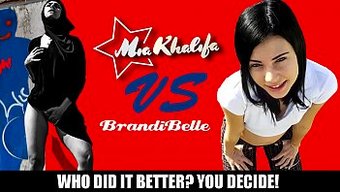 Büyük Göğüslü Ve Genç Bebekler: Mia Khalifa Vs. Brandi Belle