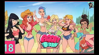 Booty Farm Hentai Oyununda Büyük Popolu Sıcak Göğüslü Milf