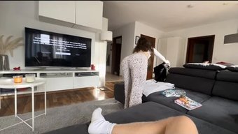 Gerçek Ev Yapımı 4k Buluşma, Dersten Sonra Ablasının Ateşli Arkadaşıyla.