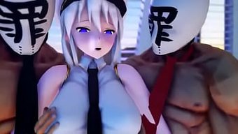 Bu 3d Anime Porno Videosunda Büyük Göğüsler Ve Oral Seks