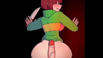 Sevimli Anime Kızlar Chara Ve Frisk, Sıcak Üçlüde
