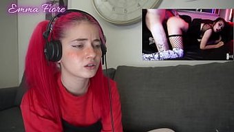 Emma Fiore'Un Amatör Pornoya Gerçek Webcam Tepkisi