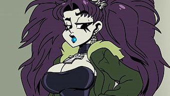 Gotik Bir Kızın Karavanında Büyük Göğüsleri Ve Poposu