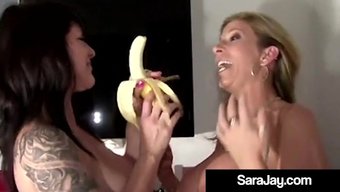 Sara Jay Ve Daisy Rock, Büyük Varlıklı Milf'Ler, Meme Aşkıyla Dolu!