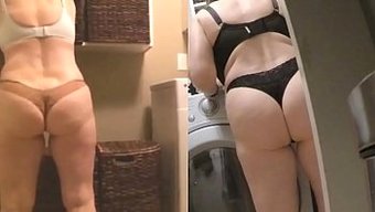 Olgun Büyükanne Çıplak Vücudunu Tanga Iç Çamaşırıyla Sergiliyor