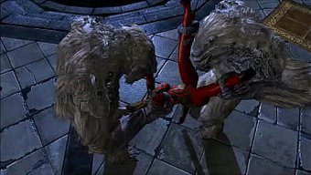 Enflasyonlu 3d Kürklü Trollerin Animasyonu