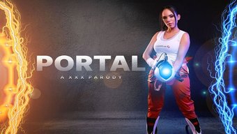 Göğüslü Cosplay Kızı Katrina Moreno, Vr'De Portal'Dan Chell Olarak