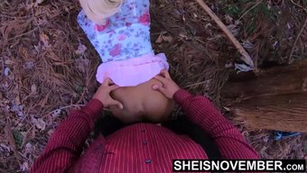 Genç Üvey Kızıyla Sert Modda Açık Havada Seks