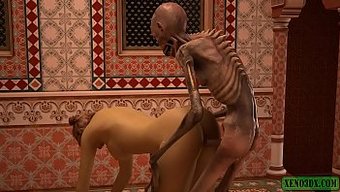 Zombi Sikişinin Boşalmış 3d Parodisi